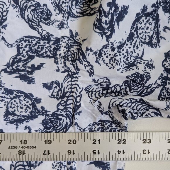 Bugatchi Shaped Fit Tiger & Leopard Dress Shirt Size Medium NWT - Picture 6 of 13